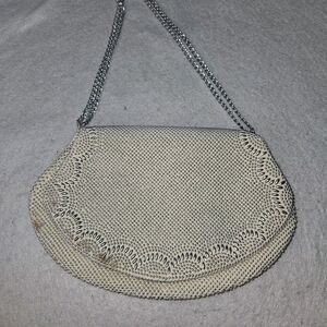 Vintage Pearl Double Sided Clutch Purse Chain